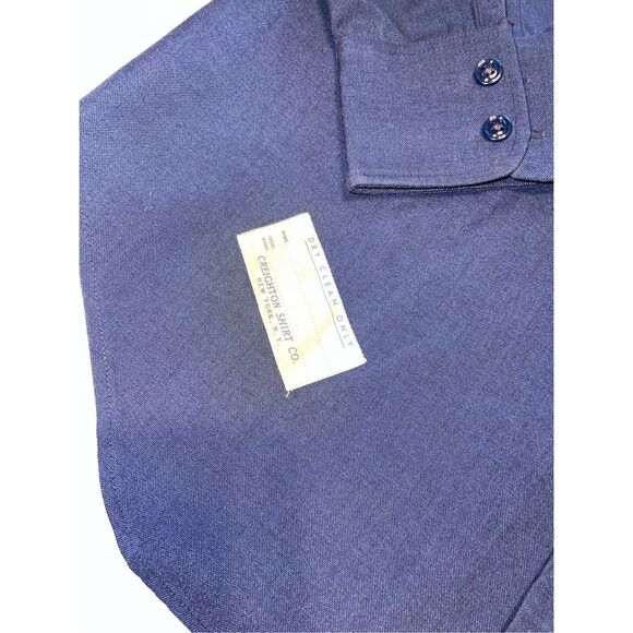 Vintage USAF Creighton Shirt Mens 15.5/33 Wool Blend Long Sleeve Made In USA - Picture 2 of 8